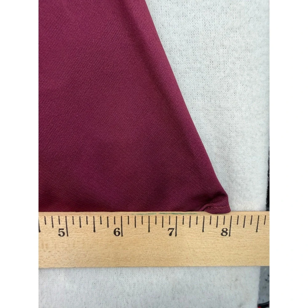 Abercrombie & Fitch Pink Red Colorblock Ruched Chiffon Maxi Dress XS NEW